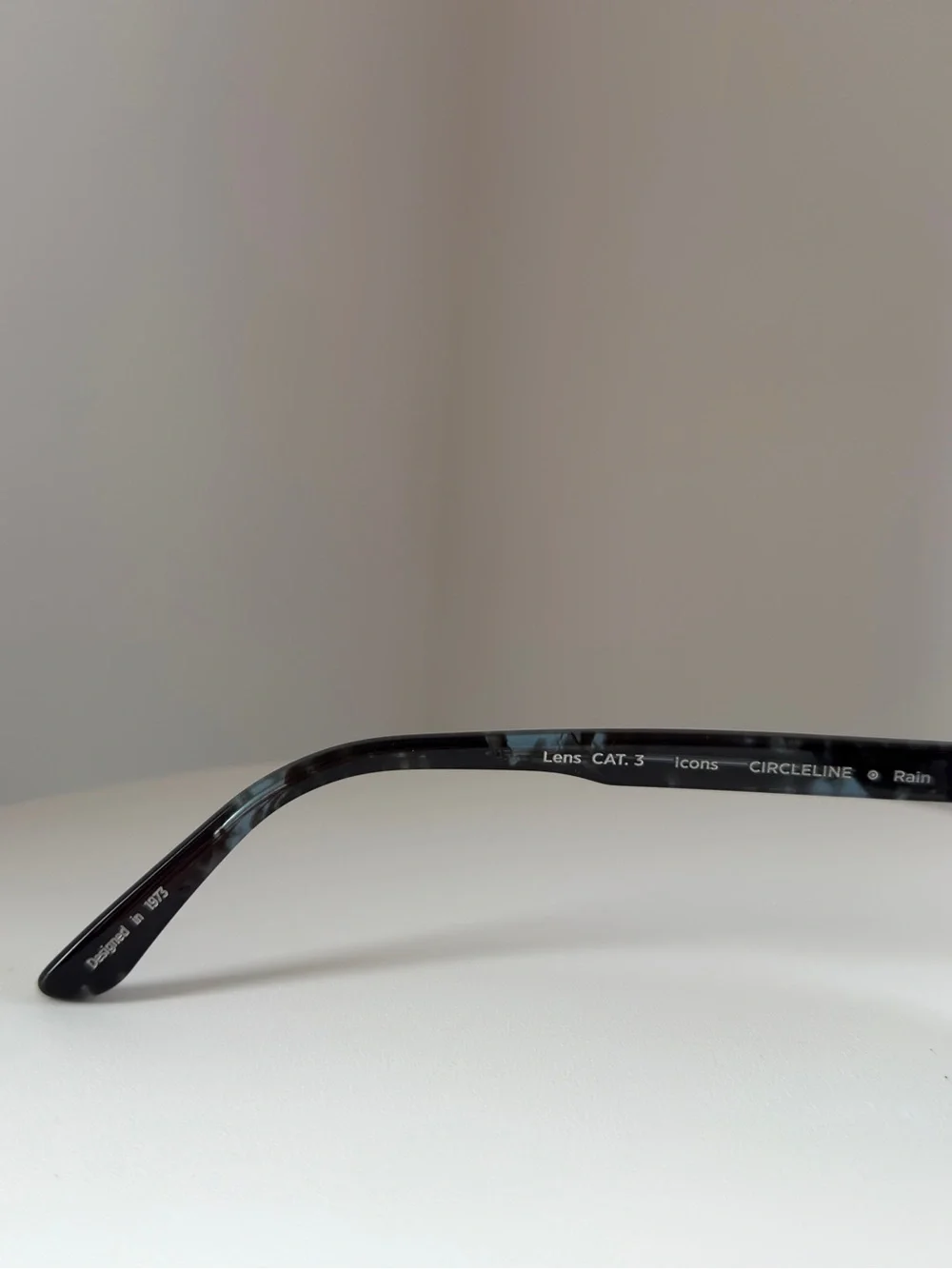 OLIVER GOLDSMITH Handmade ‘Circle Line’ Sunglasses in Rain